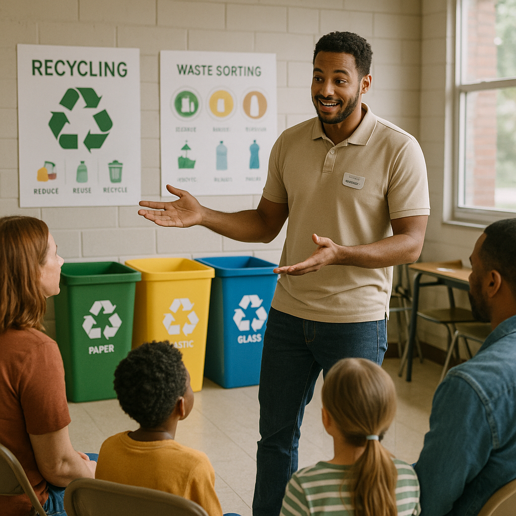 การให้ความรู้เรื่องการคัดแยกขยะ